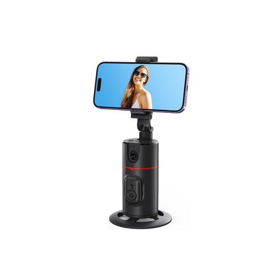 Phone Auto Face Tracking Tripod on a white background